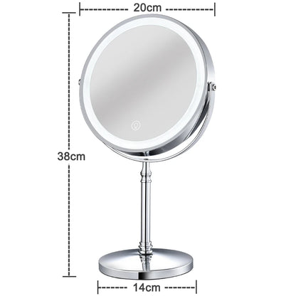 Verlichte Make-Up Spiegel voor Professioneel Gebruik - Ideaal voor Badkamer en Vanity