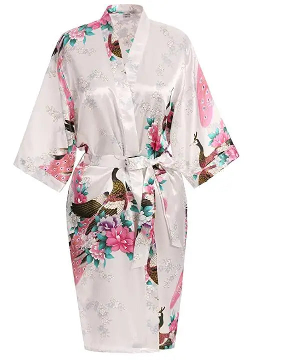 Katoenen ochtendjas dames met streepjes – Casual elegantie