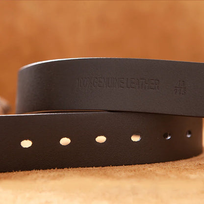 Riem heren met vintage look en zachte vulling