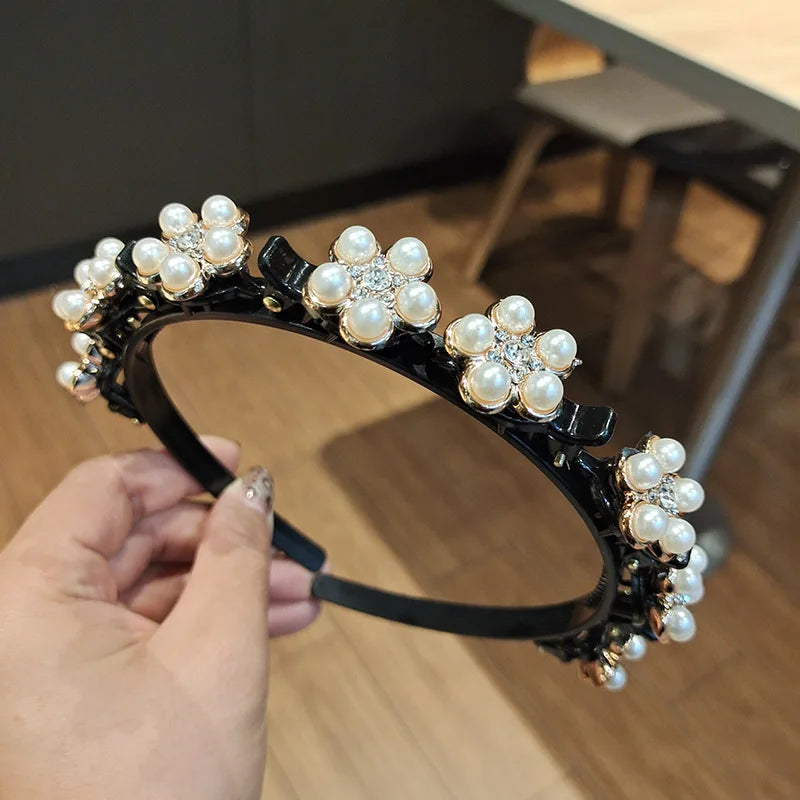 Dames haarband met glanzende details