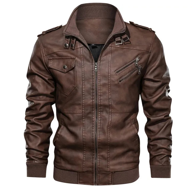 Stoere leren jas heren – Een echte eyecatcher