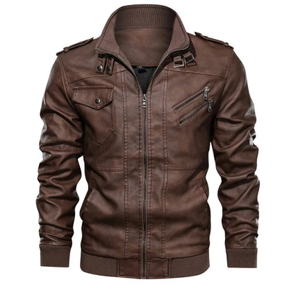 Stoere leren jas heren – Een echte eyecatcher