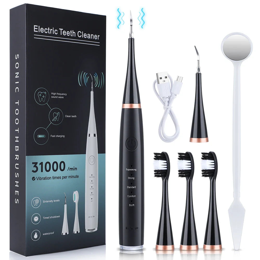 Tandsteen Verwijderaar - Ultrasoon met Meerdere Opzetstukken voor Perfecte Mondhygiëne