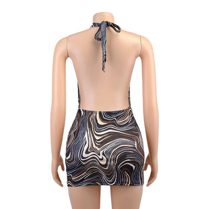 Badpak jurk met mesh details – Modern en luchtig