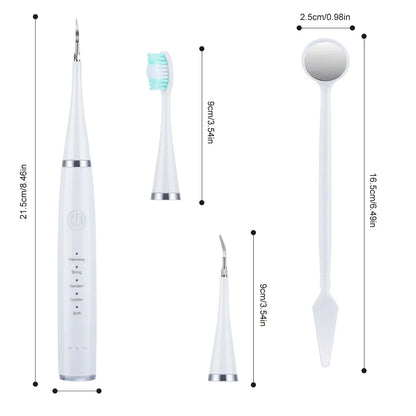 Tandsteen Verwijderaar - Ultrasoon met Meerdere Opzetstukken voor Perfecte Mondhygiëne