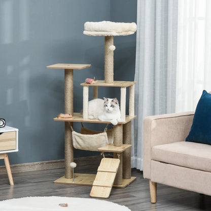 Kattenpaal xxl met meerdere ligvlakken – Voor gezinnen met katten