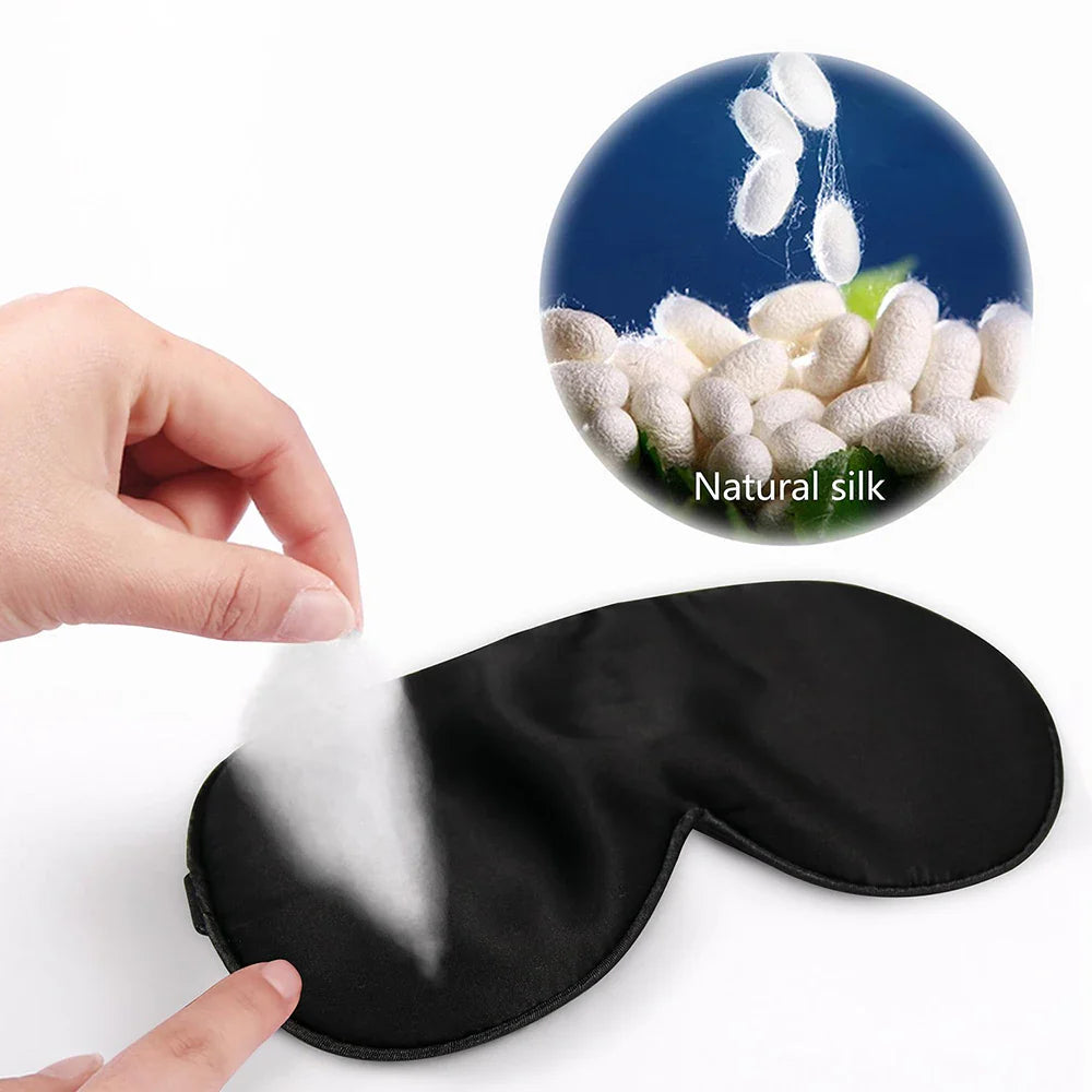 Slaapmasker met 3D-vorm voor drukvrije ogen
