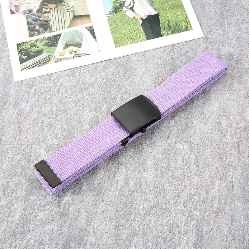 Riem heren met sportieve canvas band
