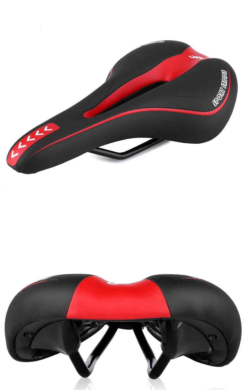 Fietszadel met ergonomisch comfortprofiel