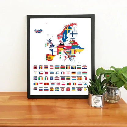 Wereldkaart met pastelkleuren – Rustgevend en zacht