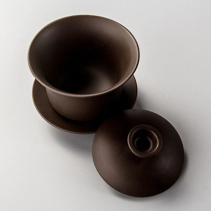 Theepot van glas voor elegant thee drinken