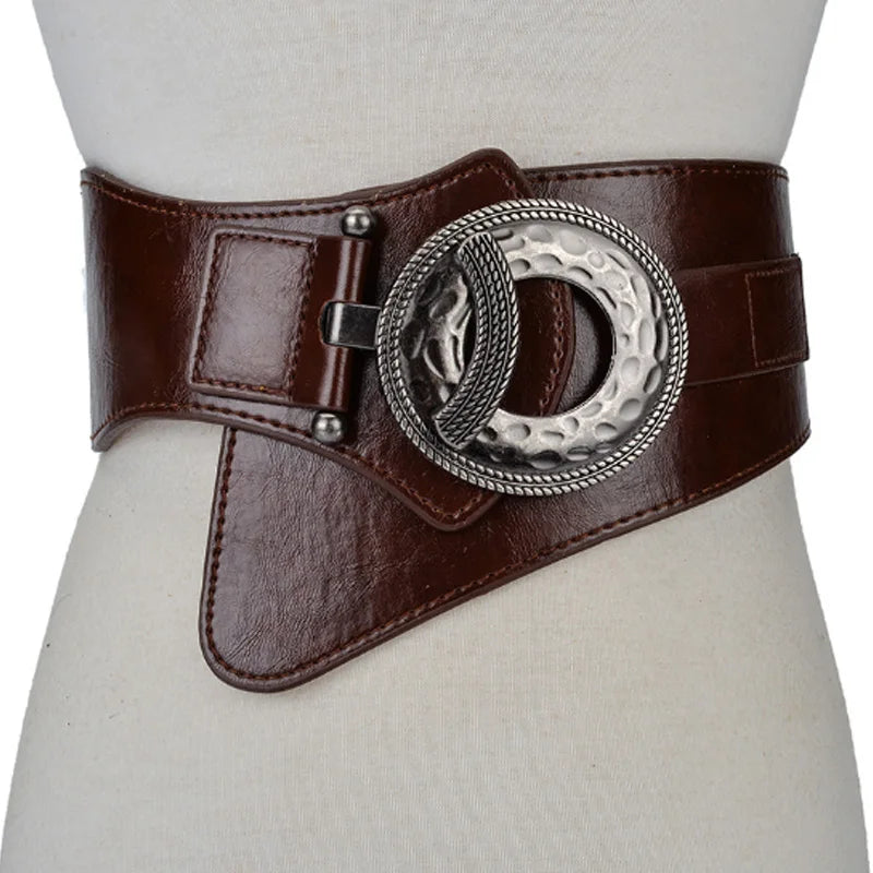 Riem met metallic print voor opvallende look