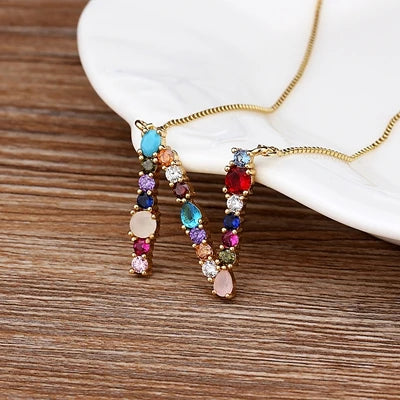 Stijlvolle naamketting met gouden plating