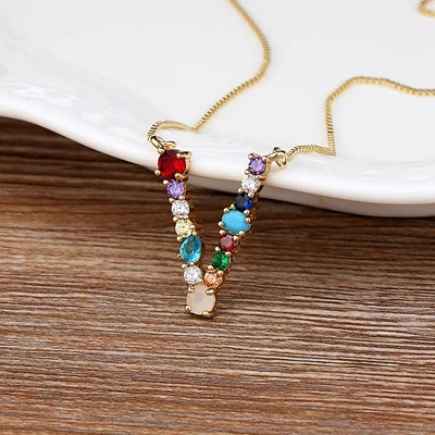 Ketting met naam en glanzend hartje