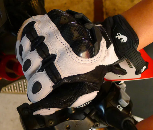 Donkerbruine lederen handschoenen voor heren
