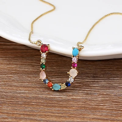 Ketting met naam in matgouden afwerking