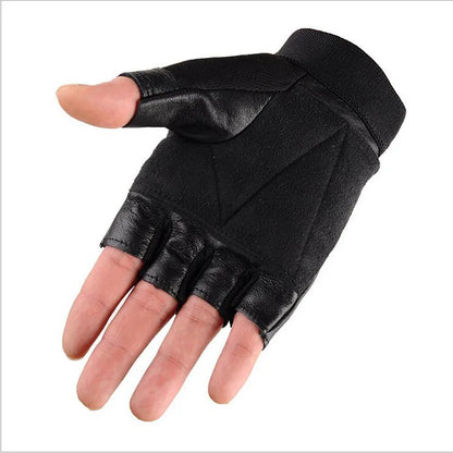 Gevormde pasvorm leren herenhandschoenen