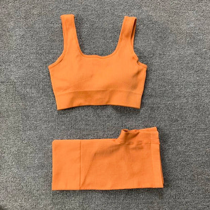 Ademende yoga top en legging set