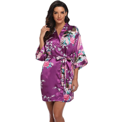 Zomer ochtendjas dames met riemsluiting – Comfort in de warmte