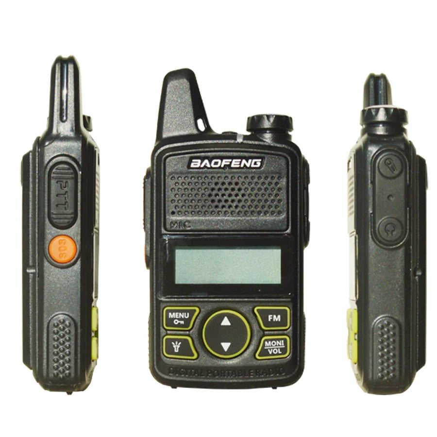 Walkie talkies met vergrendelingsfunctie
