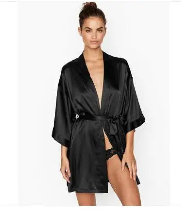 Ochtendjas dames met subtiel patroon – Rustig en elegant