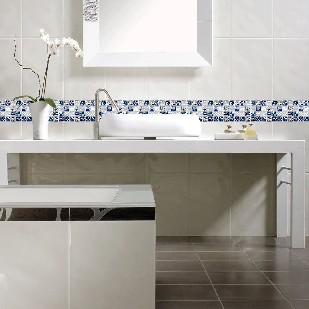 Mozaiek tegels in visgraat patroon – Elegant design
