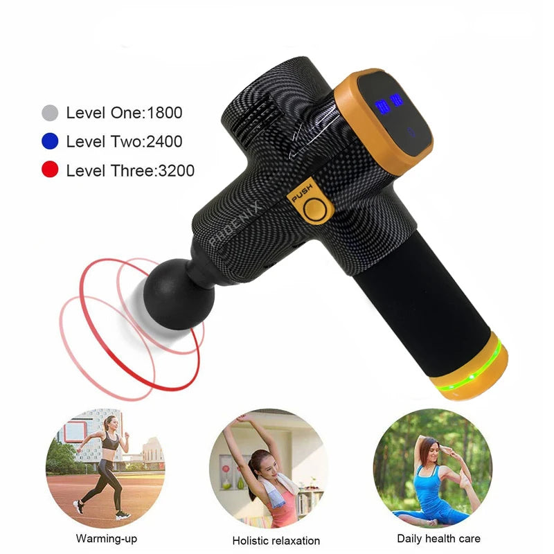 Massage gun met digitaal display – Strak en duidelijk