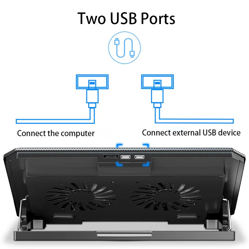 Compacte laptop standaard voor op reis