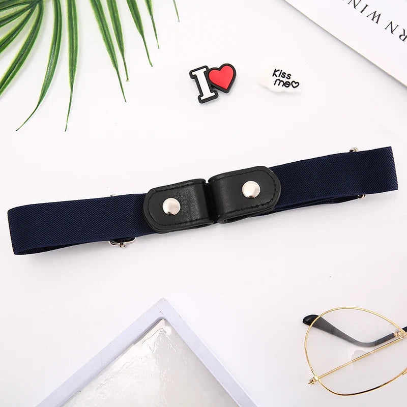 Moderne riem heren met matte metalen gesp