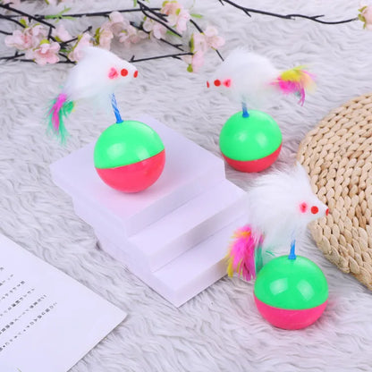 Kattenspeeltjes met veren en balletjes – Multifun