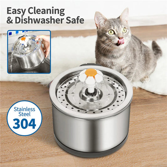 Fontein voor katten met drievoudige filtratie – Maximaal schoon