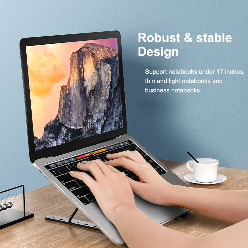Aluminium laptopstandaard geschikt voor elke laptop