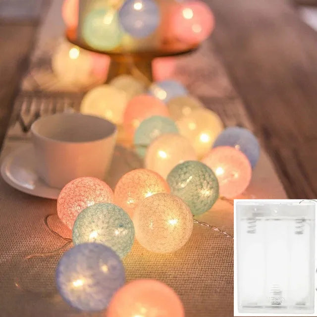 Lichtslinger met sneeuwbal effect – Voor winterdecoratie
