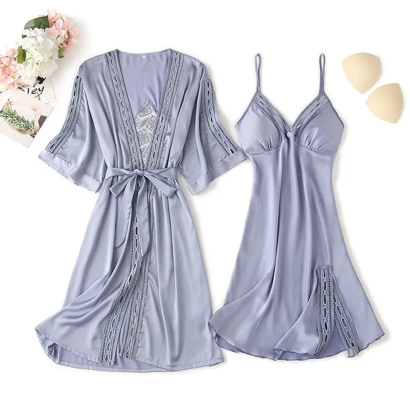 Zomer ochtendjas dames met riemsluiting – Comfort in de warmte