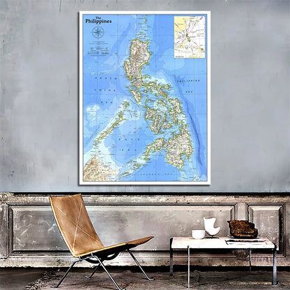 Wereldkaart met waterverfdesign – Creatief en uniek