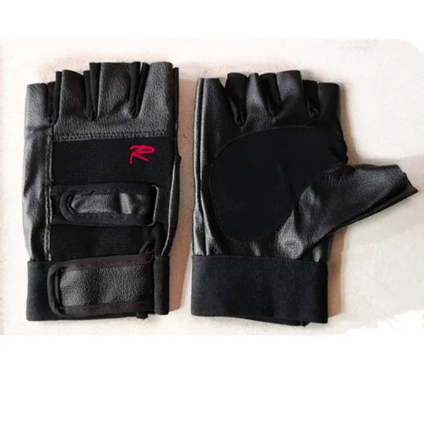 Lederen heren handschoenen voor motorrijders