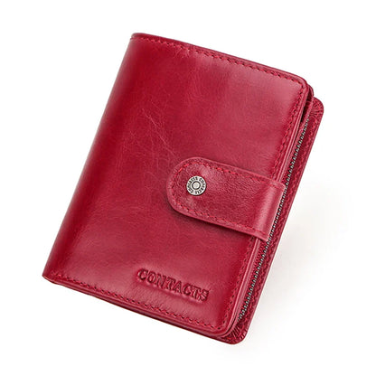 Portemonnee heren met RFID en drukknoop – Veilig en slim
