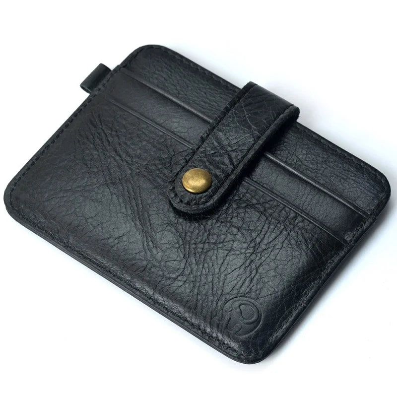 Portemonnee heren leer met contrasterende stiksels – Stoere look