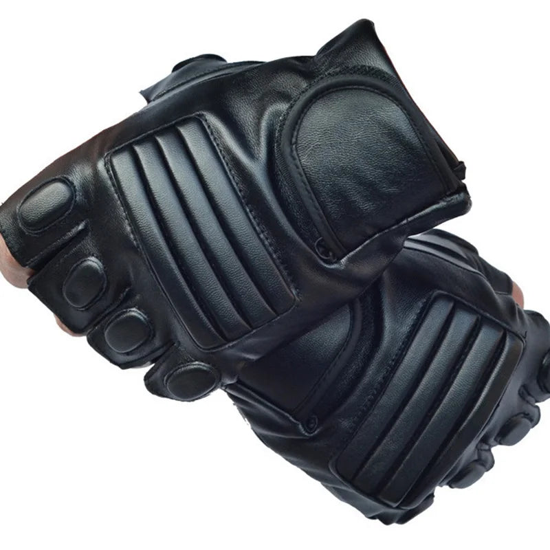 Thermische bescherming met leren herenhandschoenen