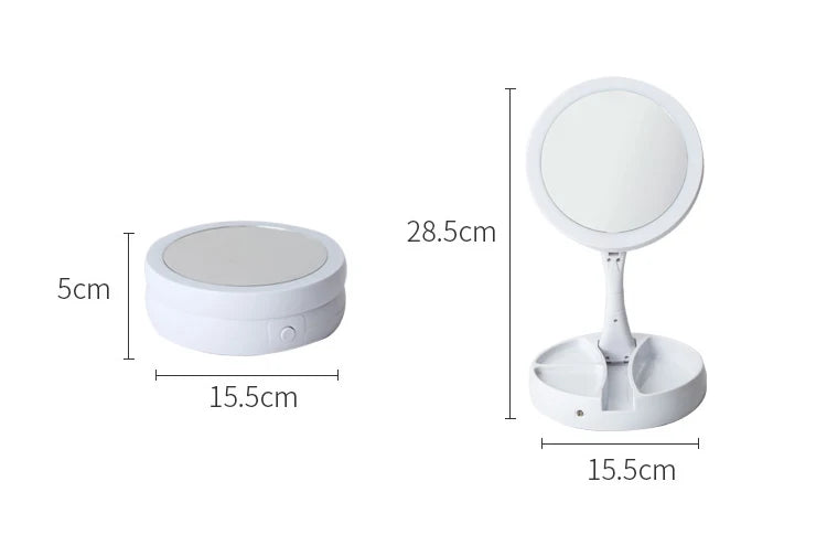 Make-up spiegel met verlichting en verstelbare standaard – Comfortabel en praktisch