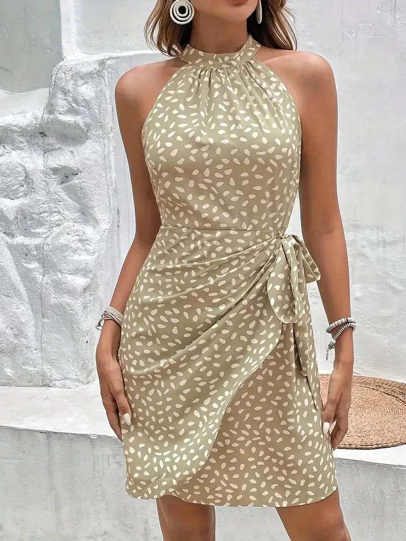 Dames jurk in zachte pastelkleuren