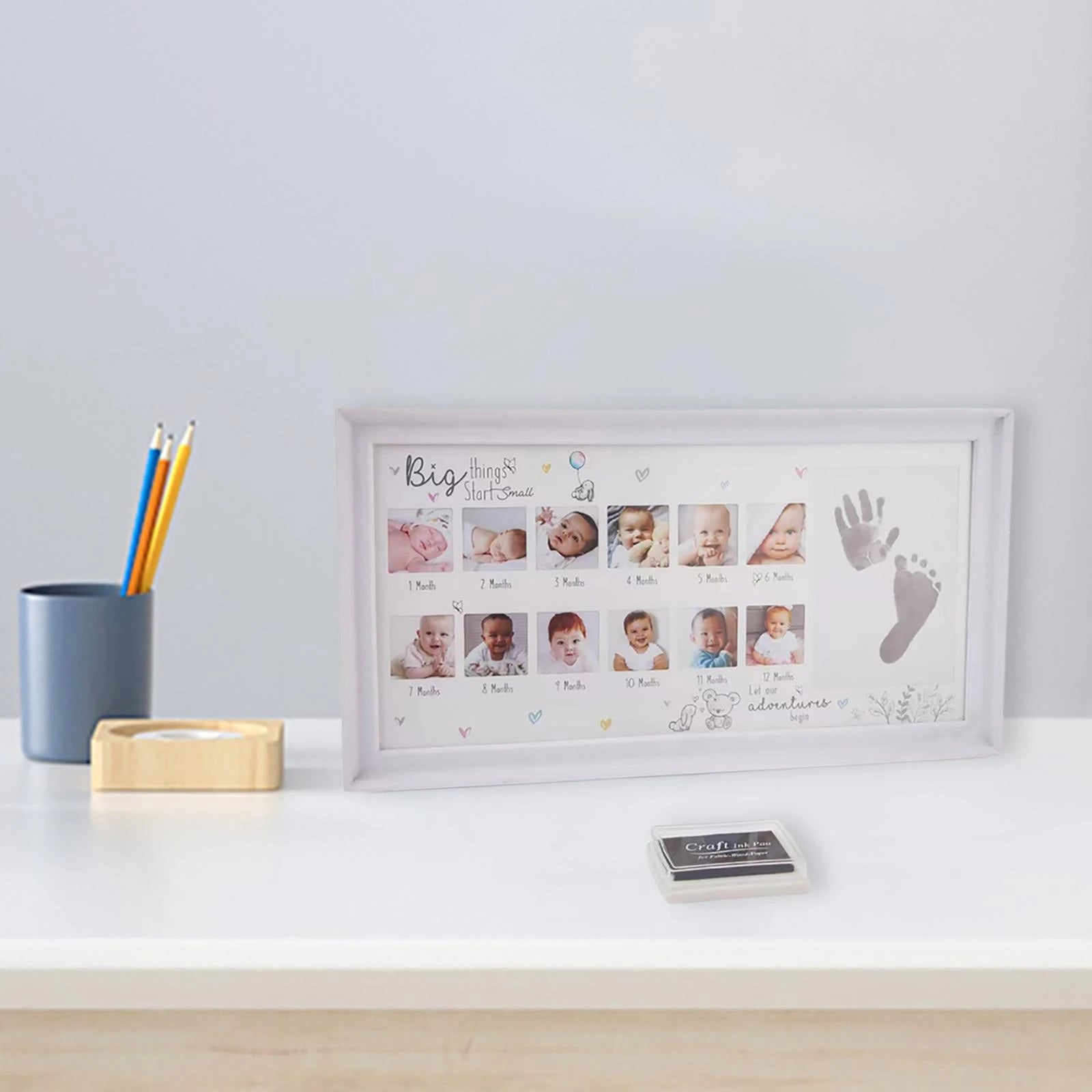 Kinderfotolijst-met-Voet-en-Handafdruk-Baby