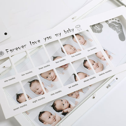 Kinderfotolijst-met-Voet-en-Handafdruk-Baby