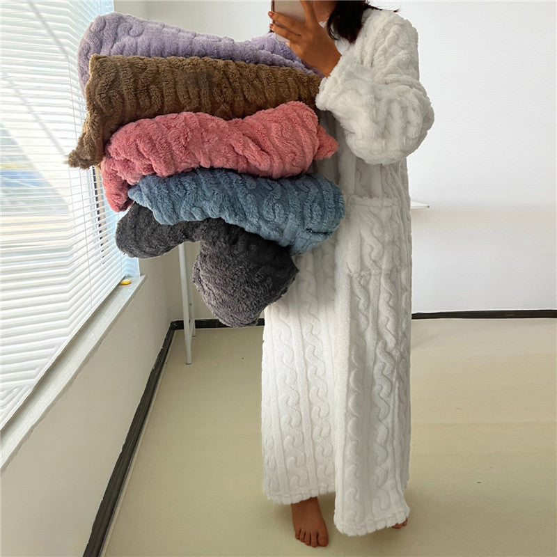 Katoenen ochtendjas dames met zakken – Comfort en gemak