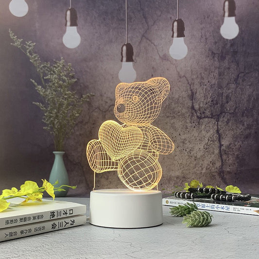 MOLOO-3D-Lamp-LED-Illusie-Bureaulamp-Beertje-Nachtlampje