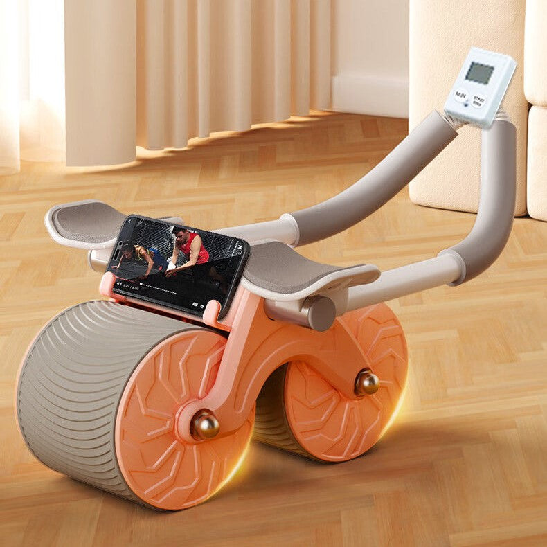 MOLOO-AB-Roller-met-Timer-Oranje-Wielroller-Buikspierwiel-Home-Workout
