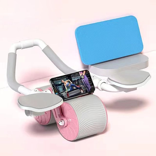 MOLOO-AB-Roller-met-Timer-Roze-Wielroller-Buikspierwiel-Home-Workout