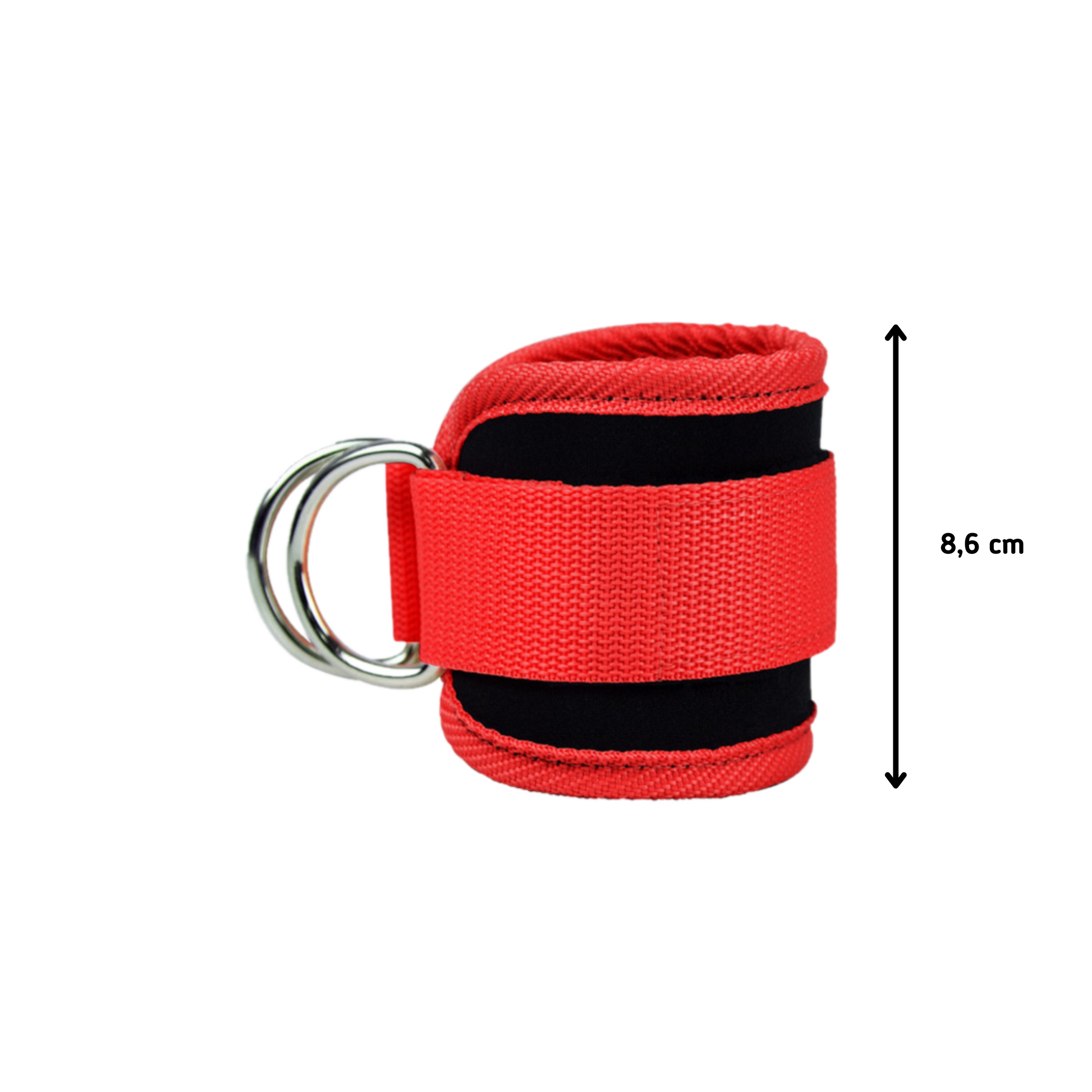 MOLOO-Ankle-Strap-Rood-Fitness-Enkel-strap-Enkelband-Kickbacks-Ankle-Cuff-Strap