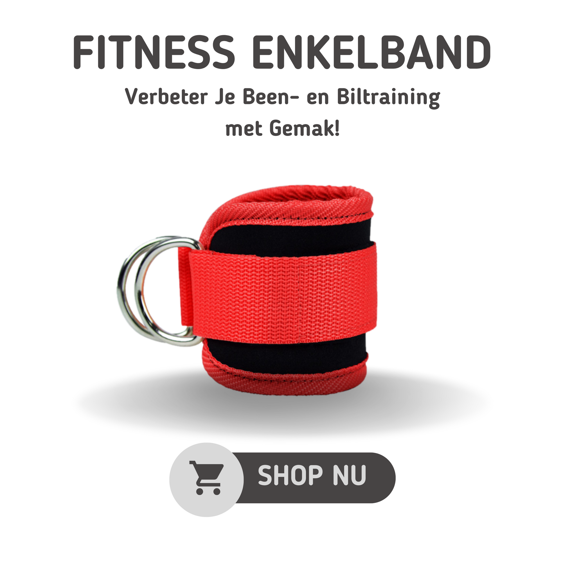 MOLOO-Ankle-Strap-Rood-Fitness-Enkel-strap-Enkelband-Kickbacks-Ankle-Cuff-Strap