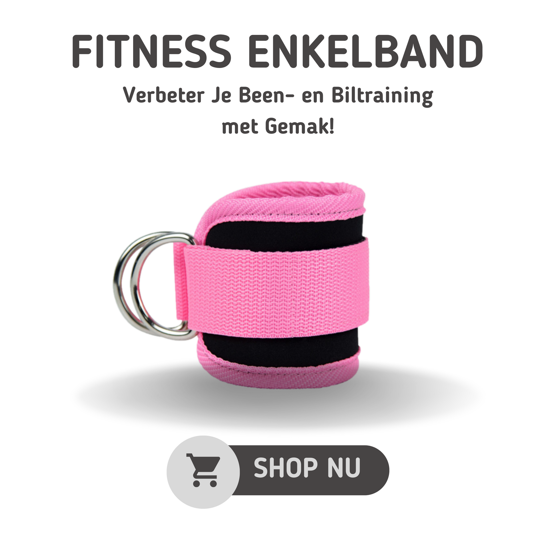 MOLOO-Ankle-Strap-Roze-Fitness-Enkel-strap-Enkelband-Kickbacks-Ankle-Cuff-Strap